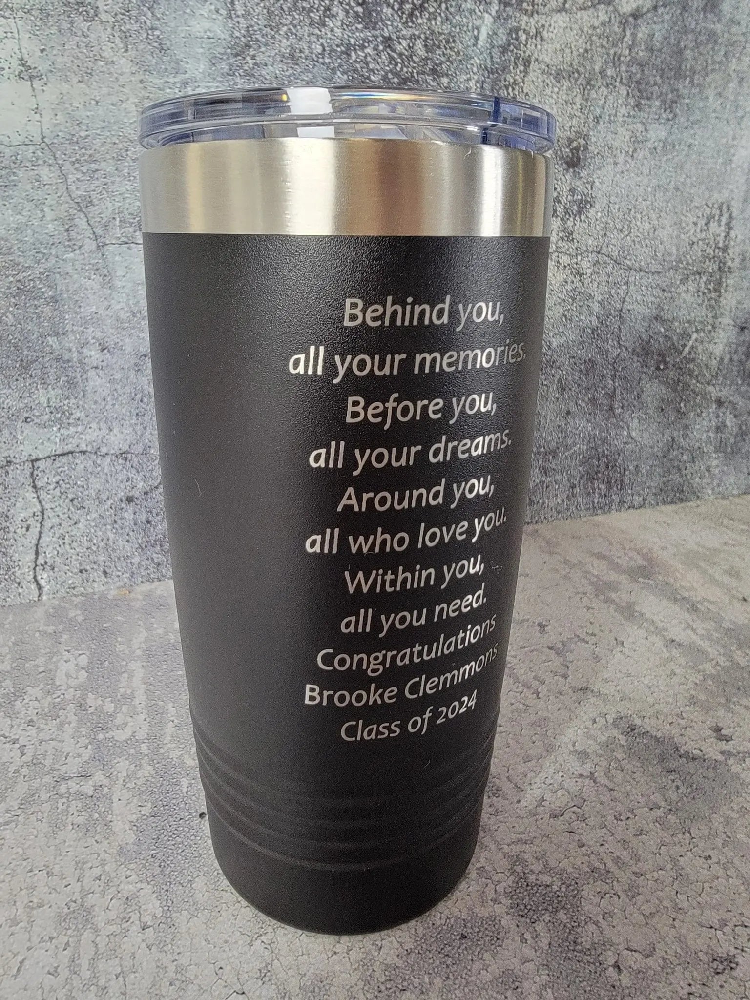 2026 Personalized Graduation Tumbler by EverLee Creations, custom drinkware detail photo 5