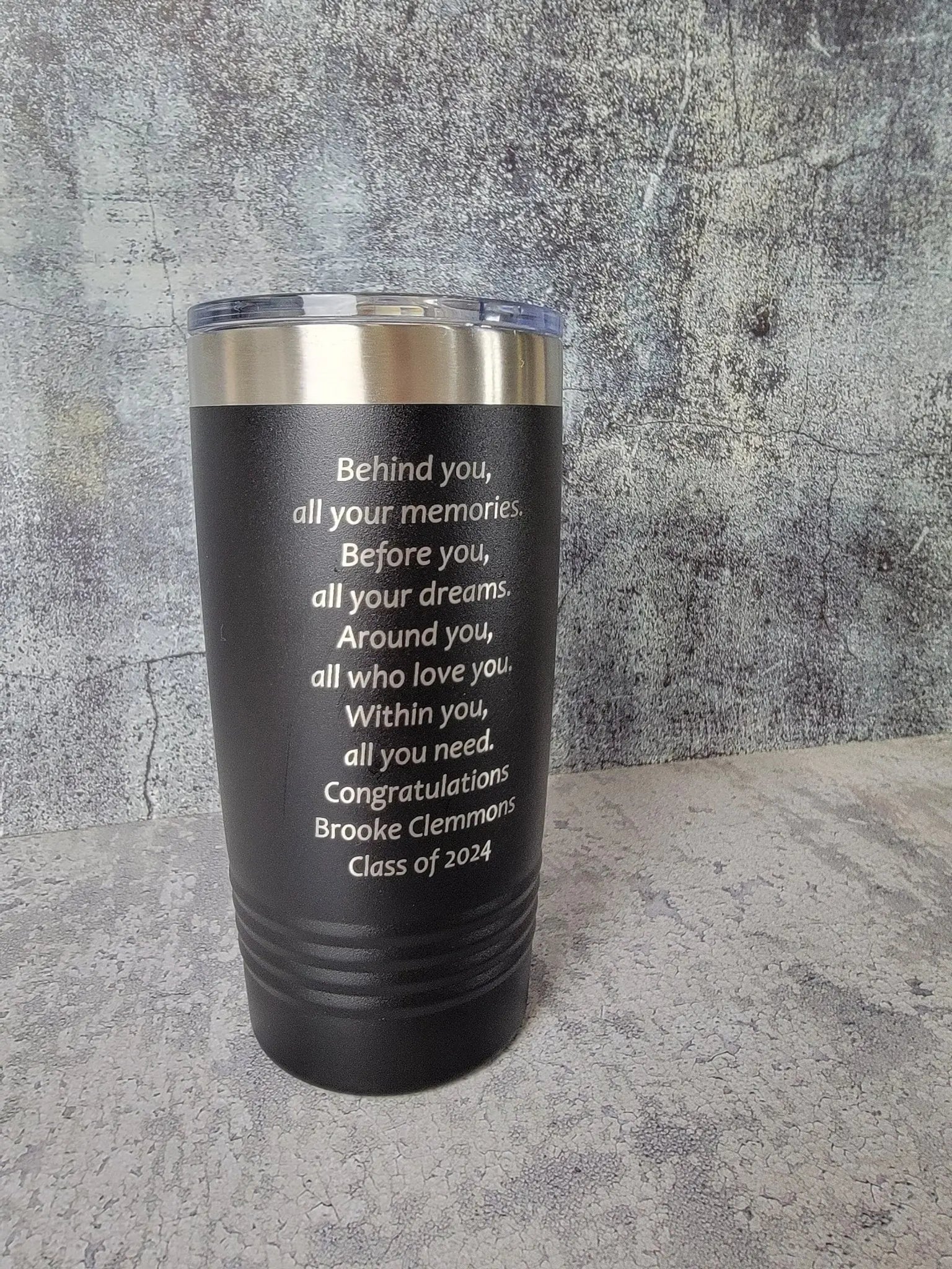 2026 Personalized Graduation Tumbler by EverLee Creations, custom drinkware detail photo 6