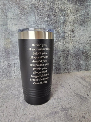 2026 Personalized Graduation Tumbler by EverLee Creations, custom drinkware detail photo 6