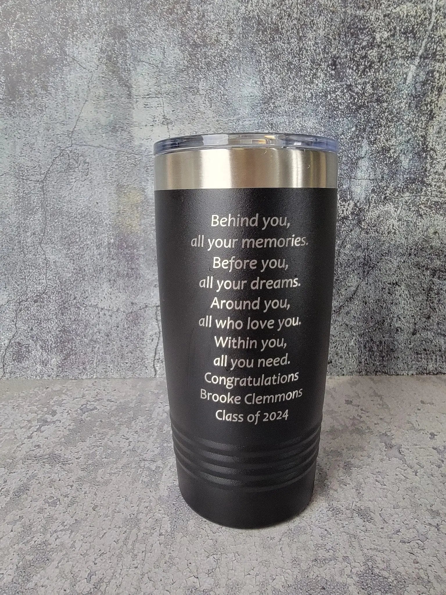 2026 Personalized Graduation Tumbler by EverLee Creations, custom drinkware detail photo 7