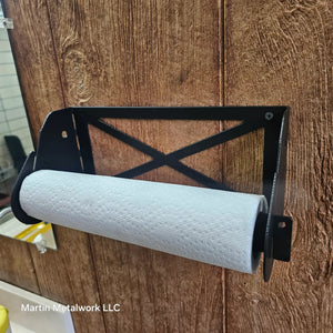 Steel Wall Mounted Paper Towel Holder – Fits Standard & Oversized Rolls detail view by Martin Metalwork LLC