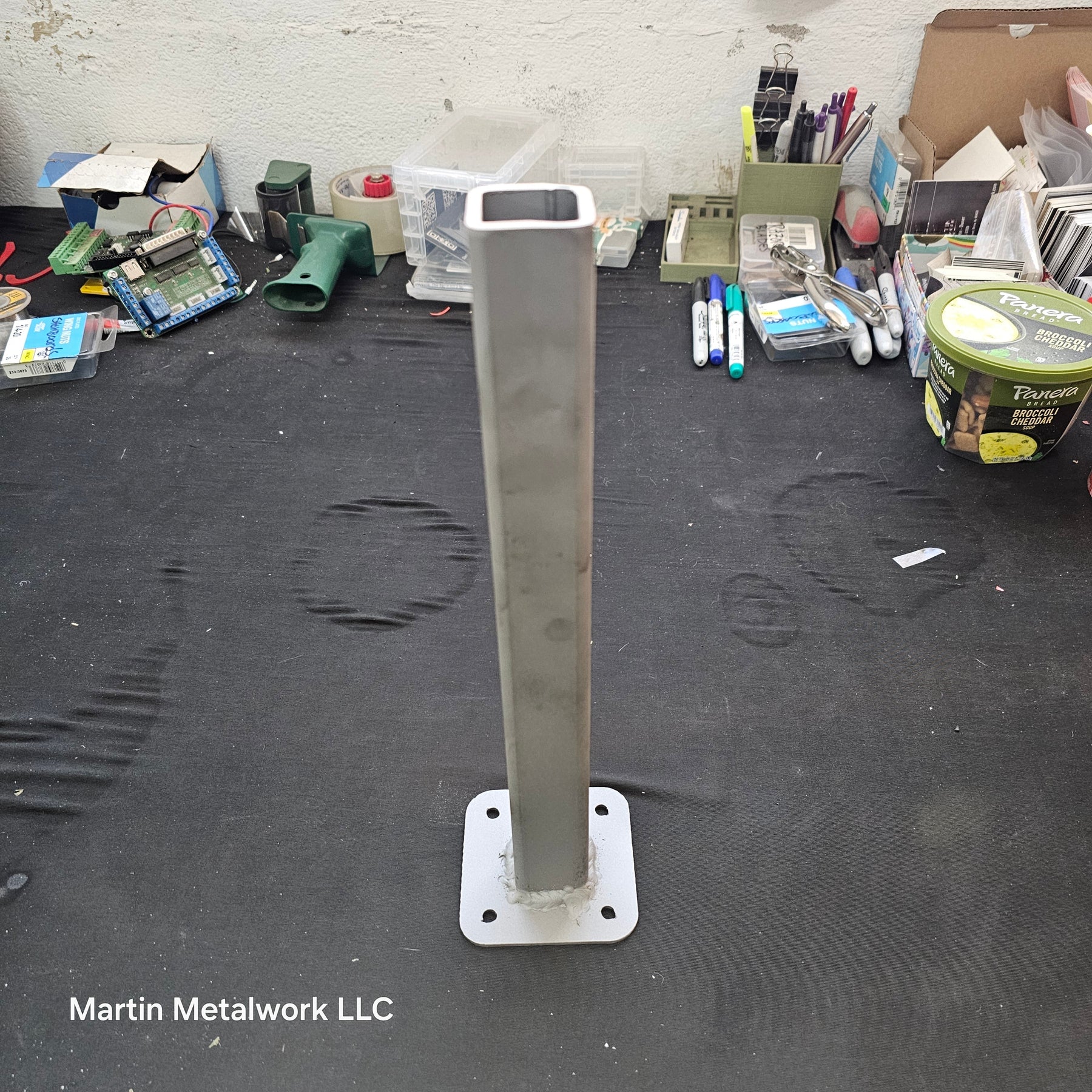Steel Table Legs for DIY Furniture – 1” Square Post (Set of 2)