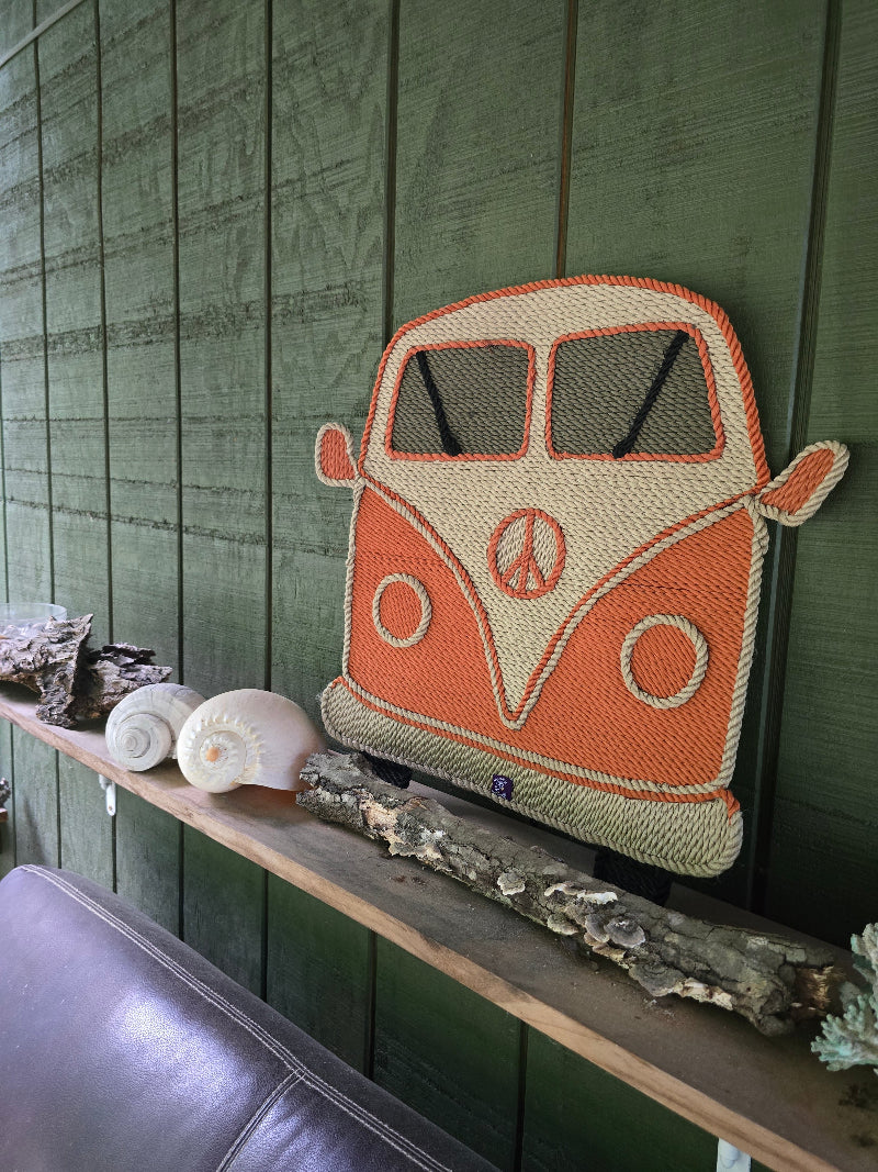 VW Bus Rope Art handcrafted rope art by Nomadic State of Mind, view 8
