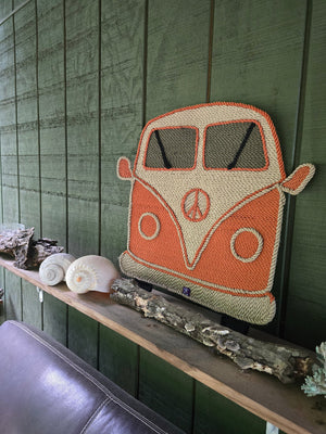 VW Bus Rope Art handcrafted rope art by Nomadic State of Mind, view 8