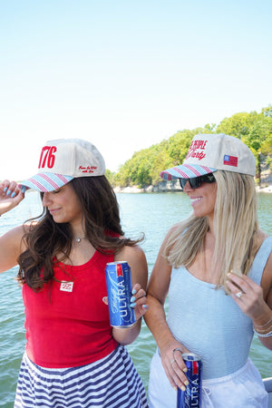 1776 Blue and Red Stripe Hat