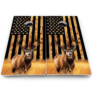 Colorful Deer & Fish Cornhole Boards – Pro Lite or Pro Elite