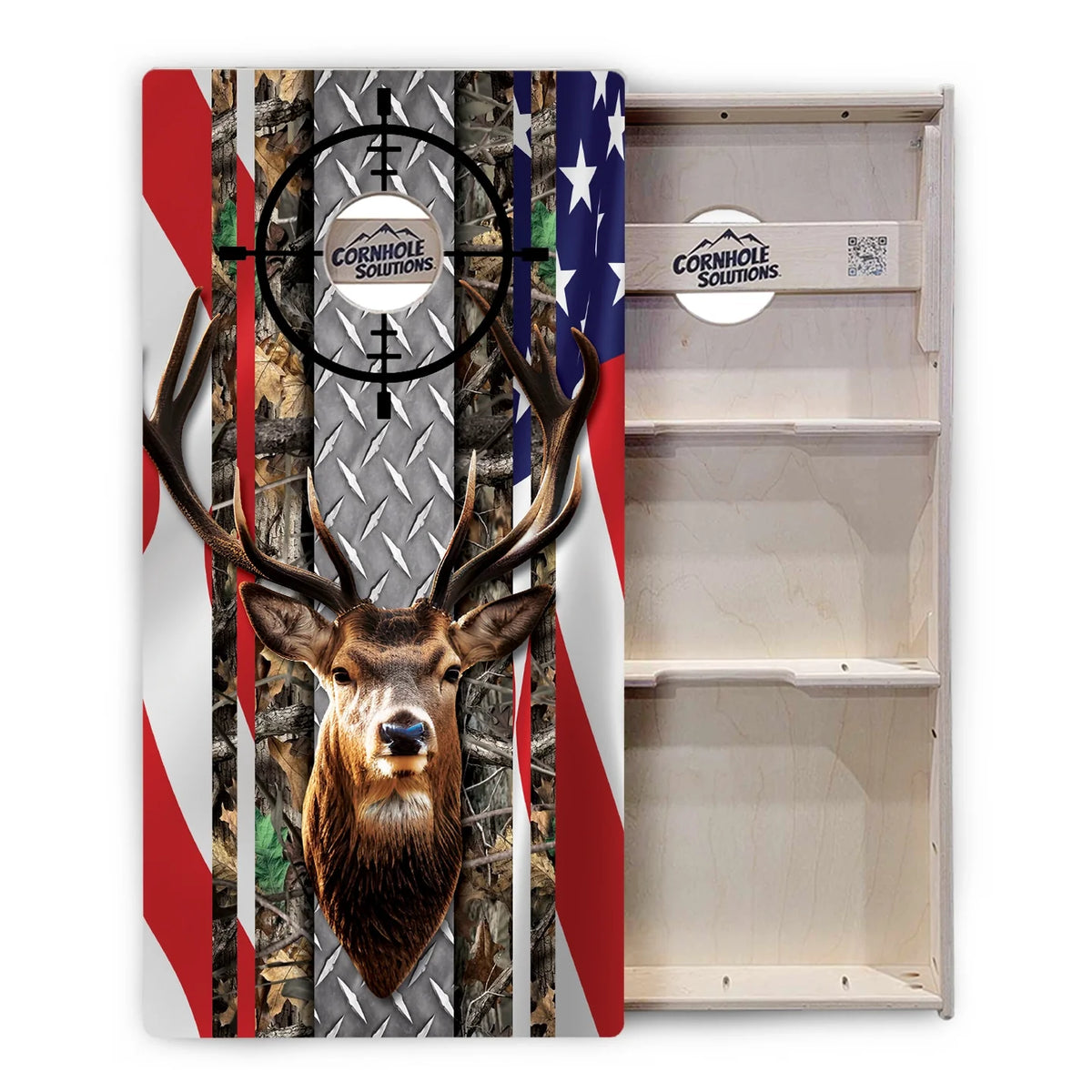 Scope Flag Deer & Fish Cornhole Boards – Tournament Series