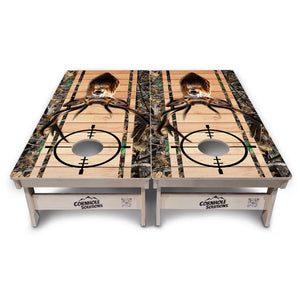 Scope Camo Deer & Fish Cornhole Boards – Tournament Series
