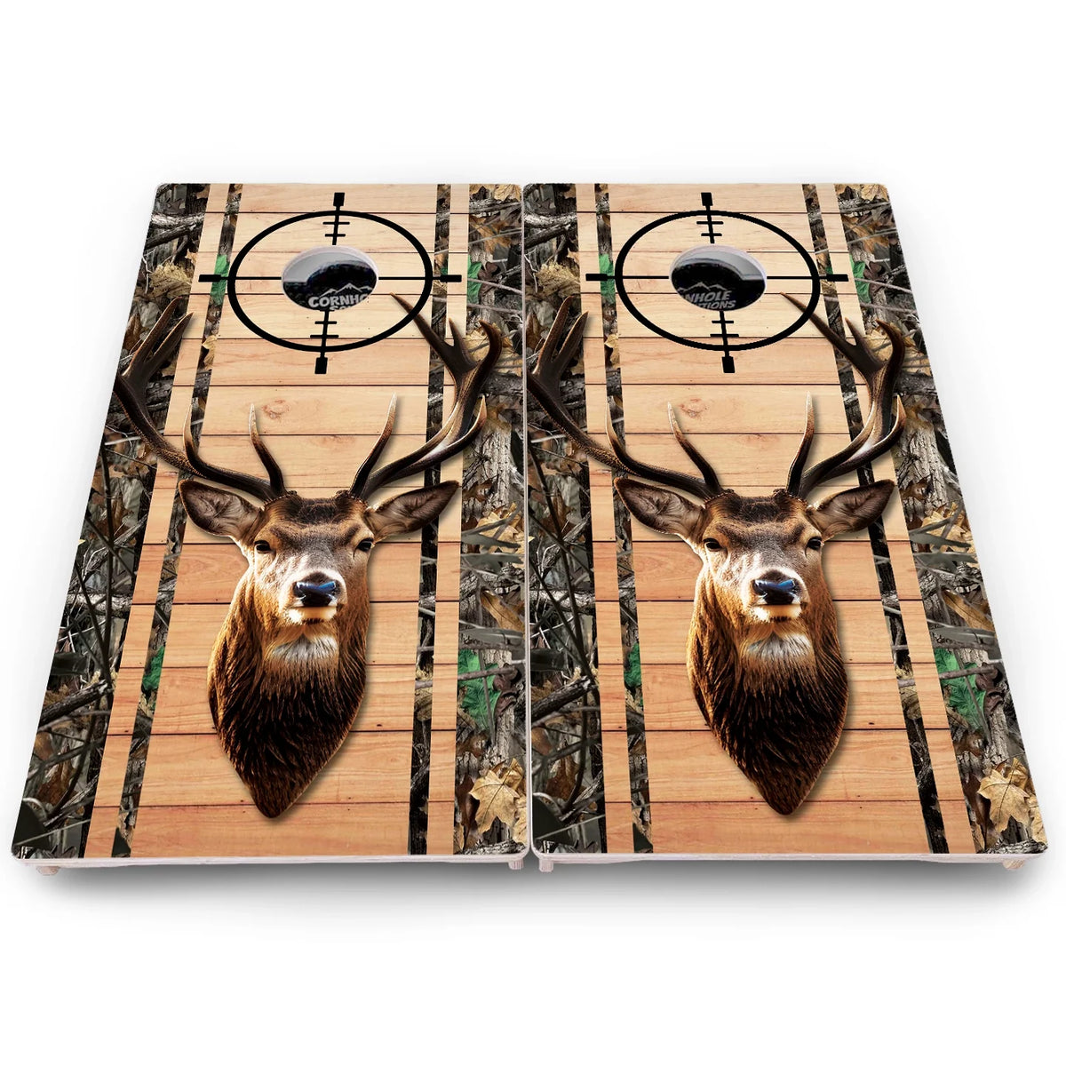 Scope Camo Deer & Fish Cornhole Boards – Pro Lite or Pro Elite