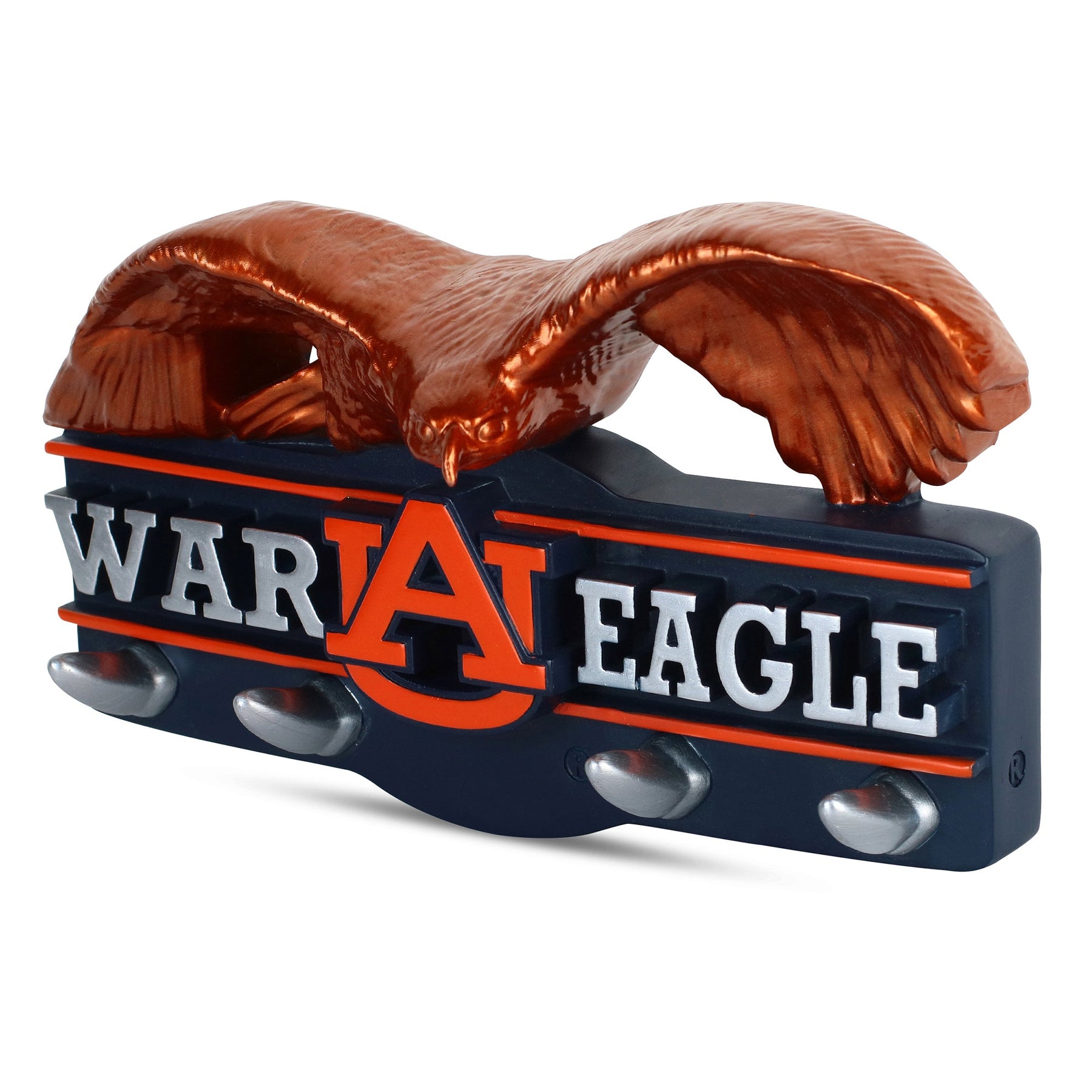 Auburn Tigers War Eagle Storage and Organizer Hooks for Hats, Lanyards, Keys and Grill Gear Gear