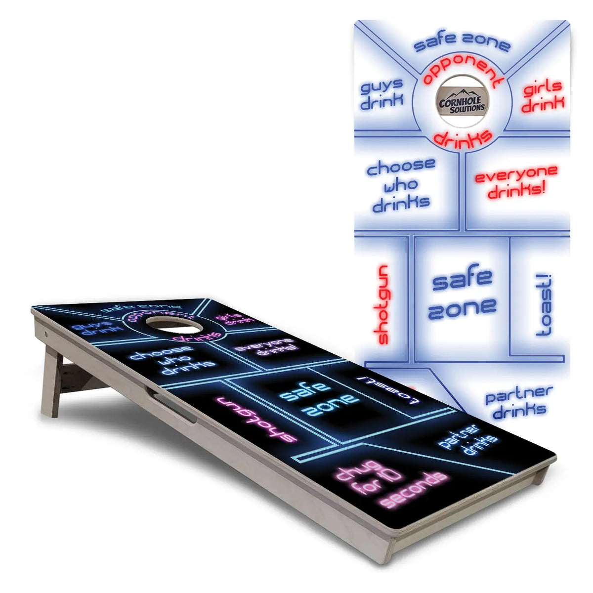 Drinking Game Cornhole Boards – Tournament Series