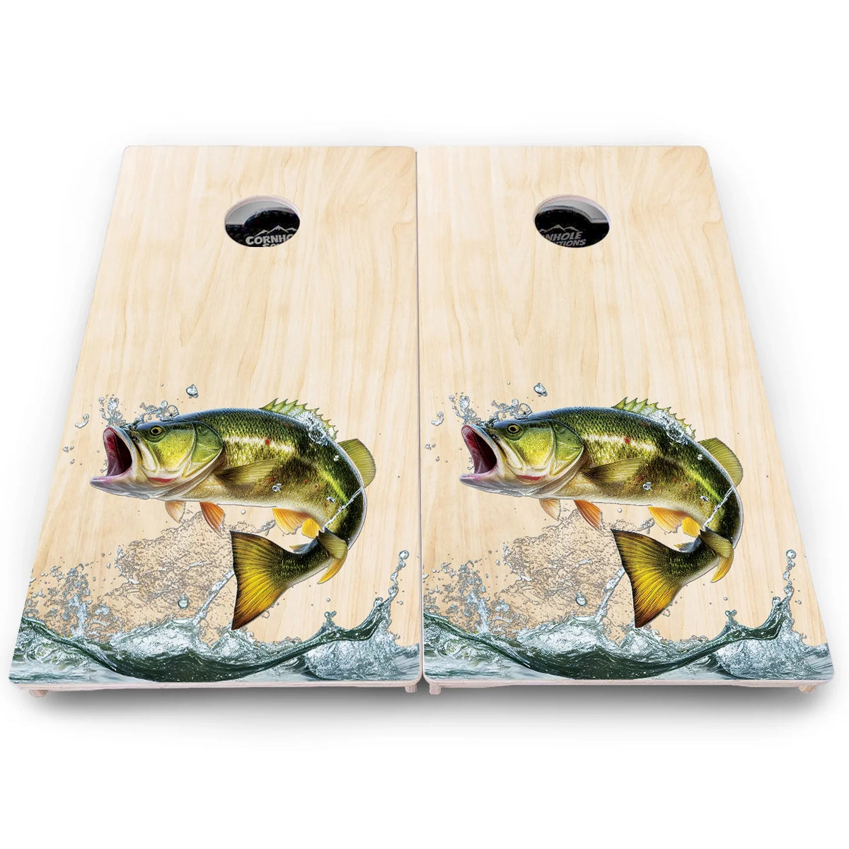 Colorful Deer & Fish Cornhole Boards – Pro Lite or Pro Elite
