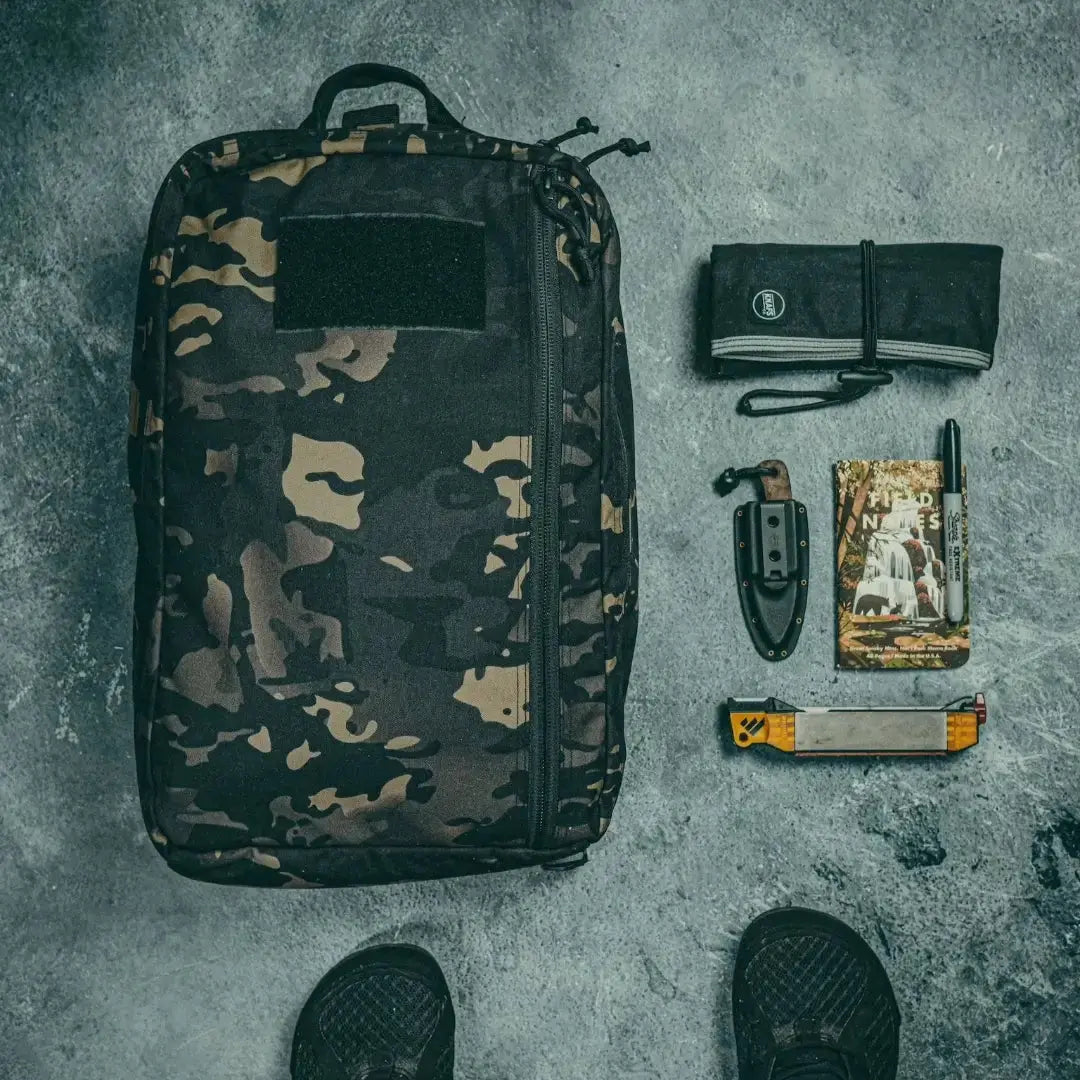 24 Hour Backpack 500D by Recycled Firefighter, handmade leather goods detail photo 6