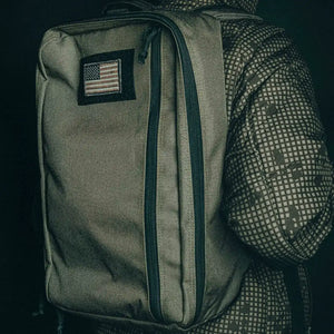 24 Hour Backpack by Recycled Firefighter, handmade leather goods detail photo 9