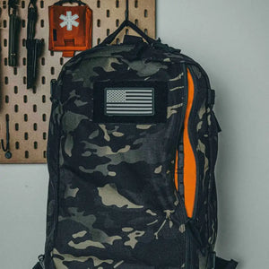 12 Hour Plus Backpack by Recycled Firefighter, handmade leather goods detail photo 12
