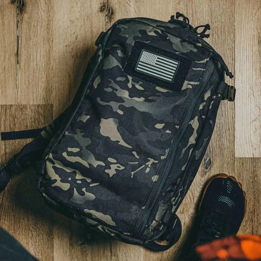 12 Hour Plus Backpack by Recycled Firefighter, handmade leather goods detail photo 14