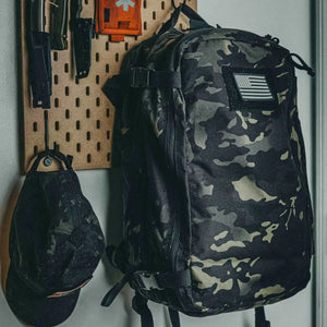 12 Hour Plus Backpack by Recycled Firefighter, handmade leather goods detail photo 16