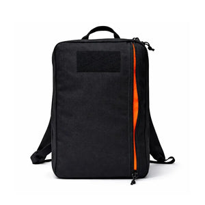 24 Hour PLUS Backpack by Recycled Firefighter, handmade leather goods main product photo