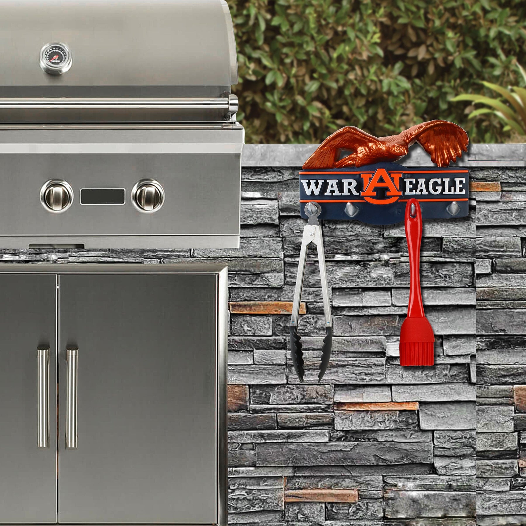 Auburn Tigers War Eagle Storage and Organizer Hooks for Hats, Lanyards, Keys and Grill Gear Gear