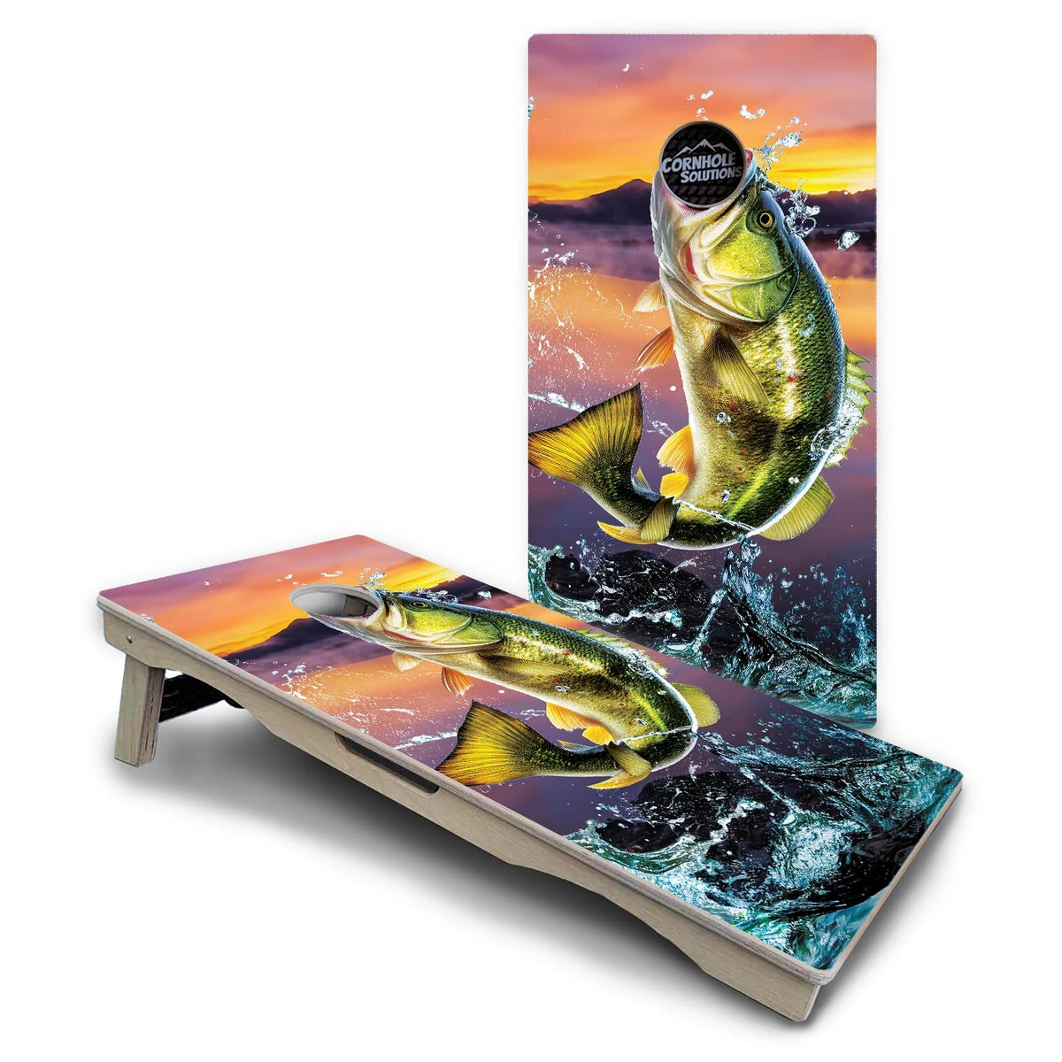 Bass Hole Cornhole Boards – Pro Lite or Pro Elite