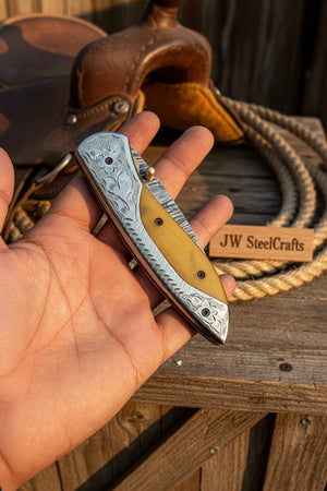 Boneridge Damascus Folder product detail, view 6