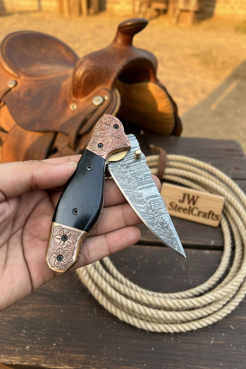 Duskhorn Damascus Folder product detail, view 3