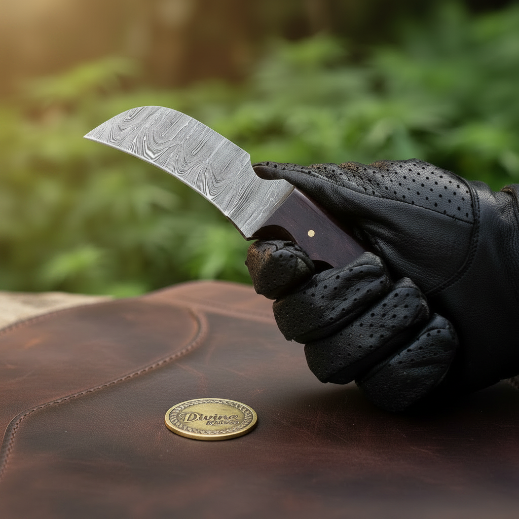 Rosewood Handle Bull Cutter Cowboy Knife product detail, view 2