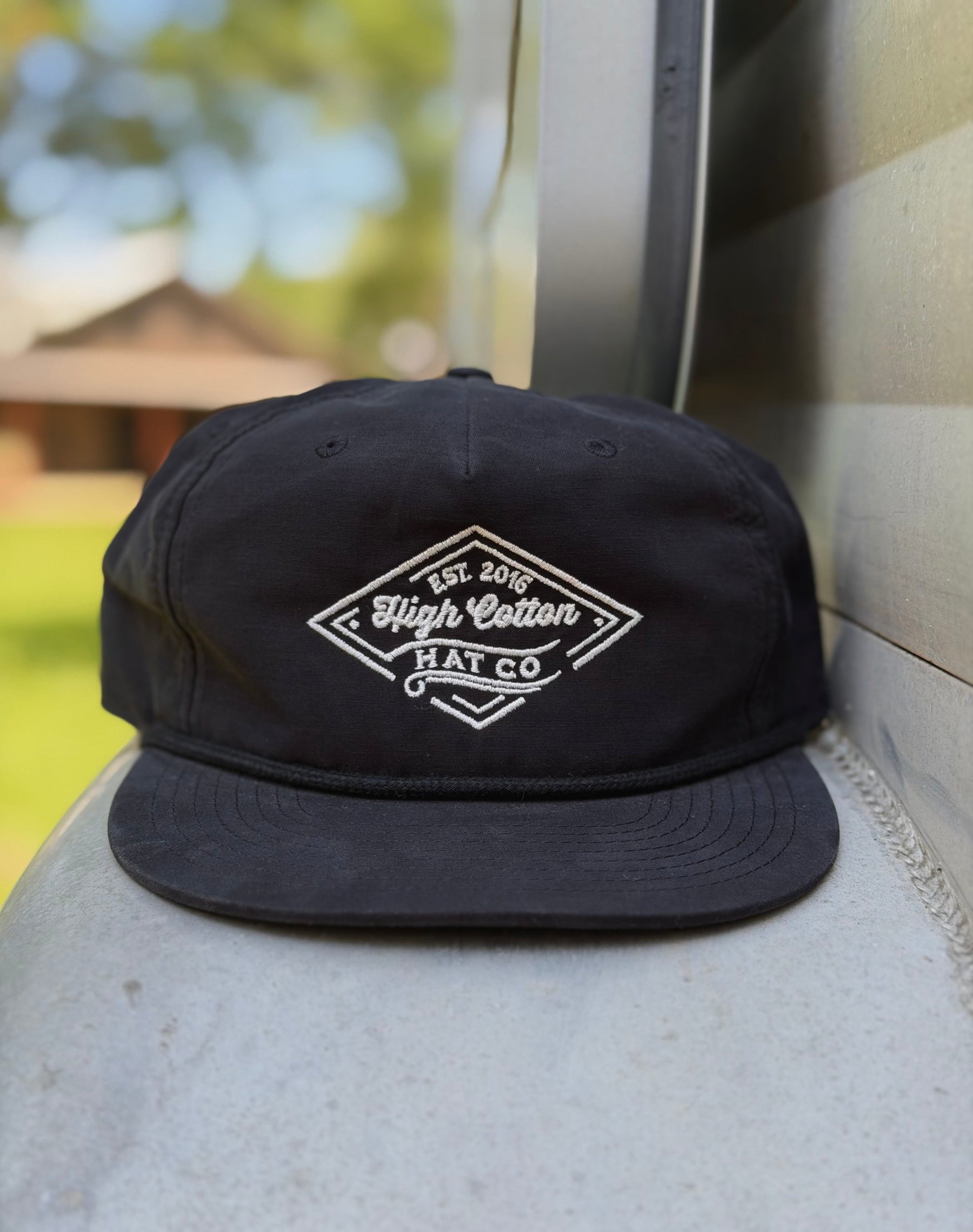Old School Rusk Black Hat by High Cotton Hat Co in Texas