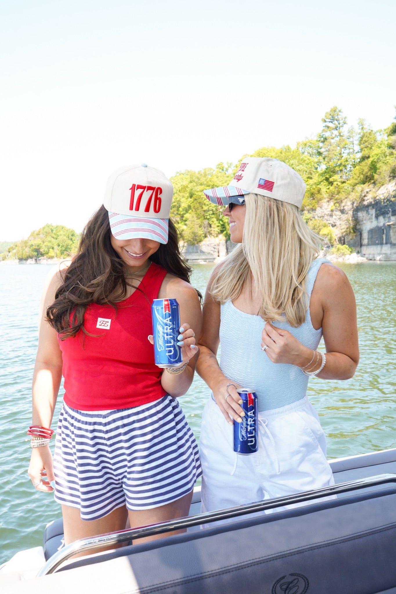 1776 Blue and Red Stripe Hat