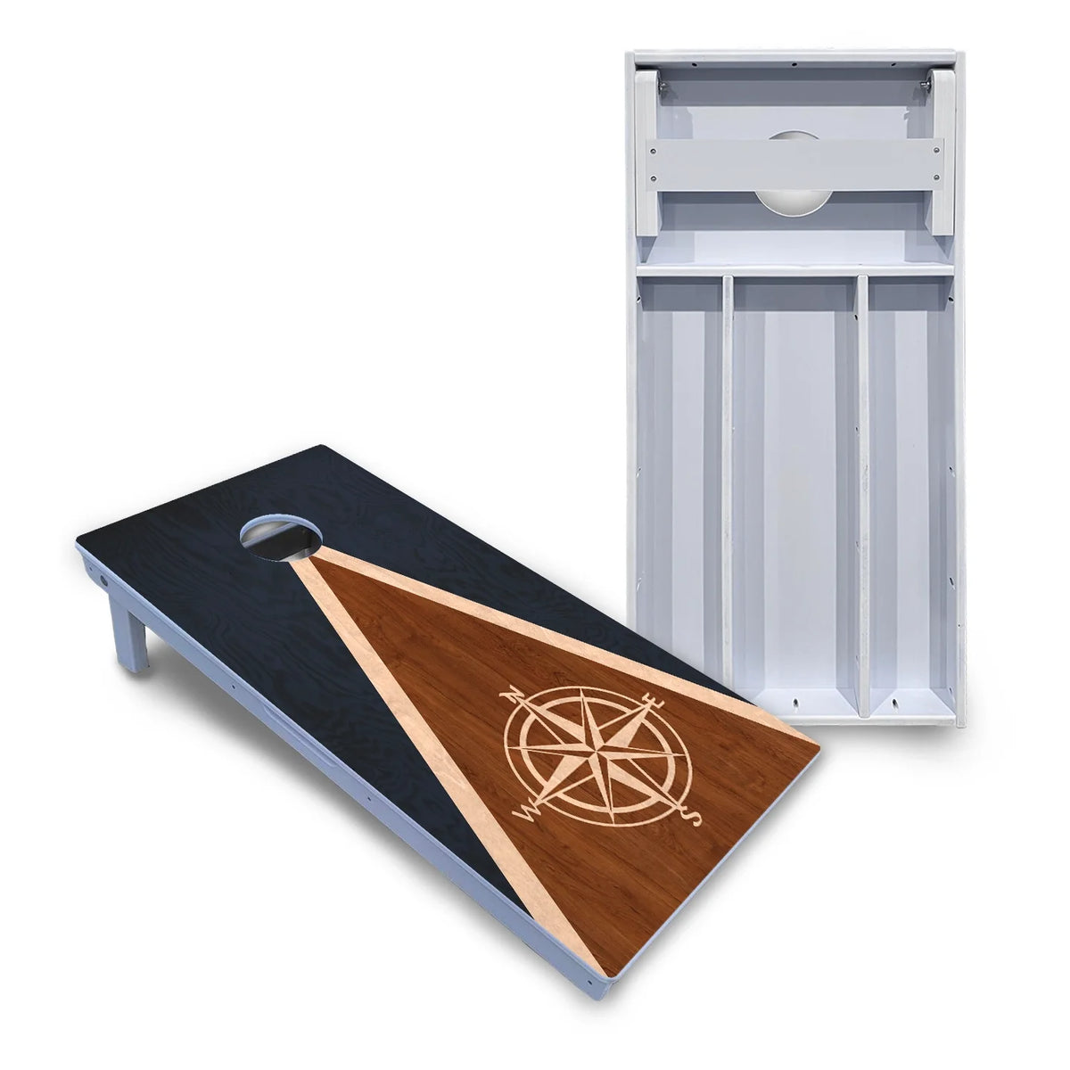 Compass Stain Triangle Cornhole Boards - All Weather Series