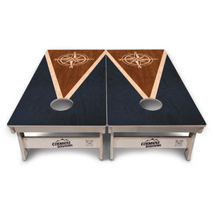 Compass Stain Triangle Cornhole Boards – Tournament Series