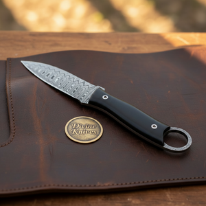 Rosewood Handle Ring Pommel Skinner Knife product detail, view 2