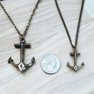 Hold Fast Anchor Necklace - Bronze Christian necklace by Forged By Fire - additional view 12