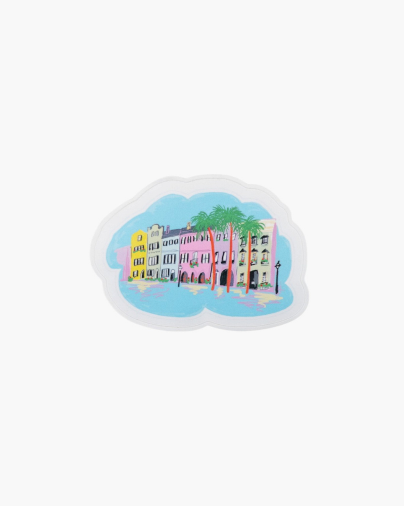 The Rainbow Row Sticker