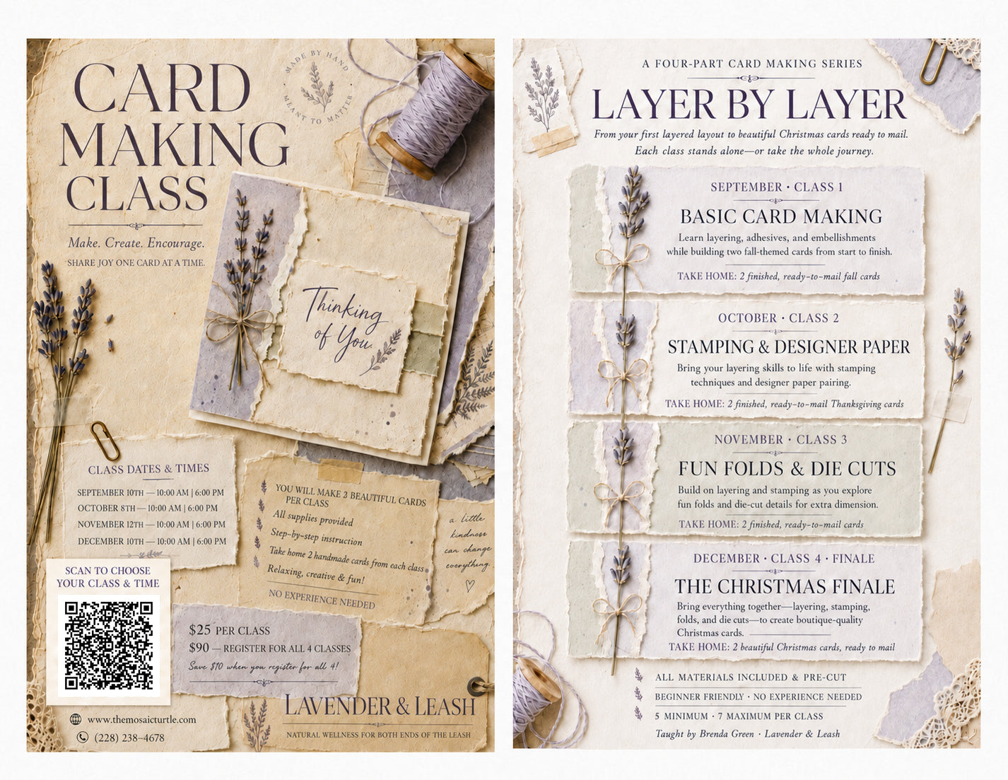 Card Making Class 4 - December 10 - 6:00PM