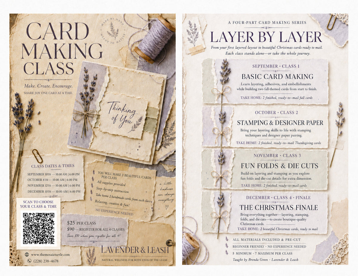 Card Making Class 3 - November 12 - 6PM