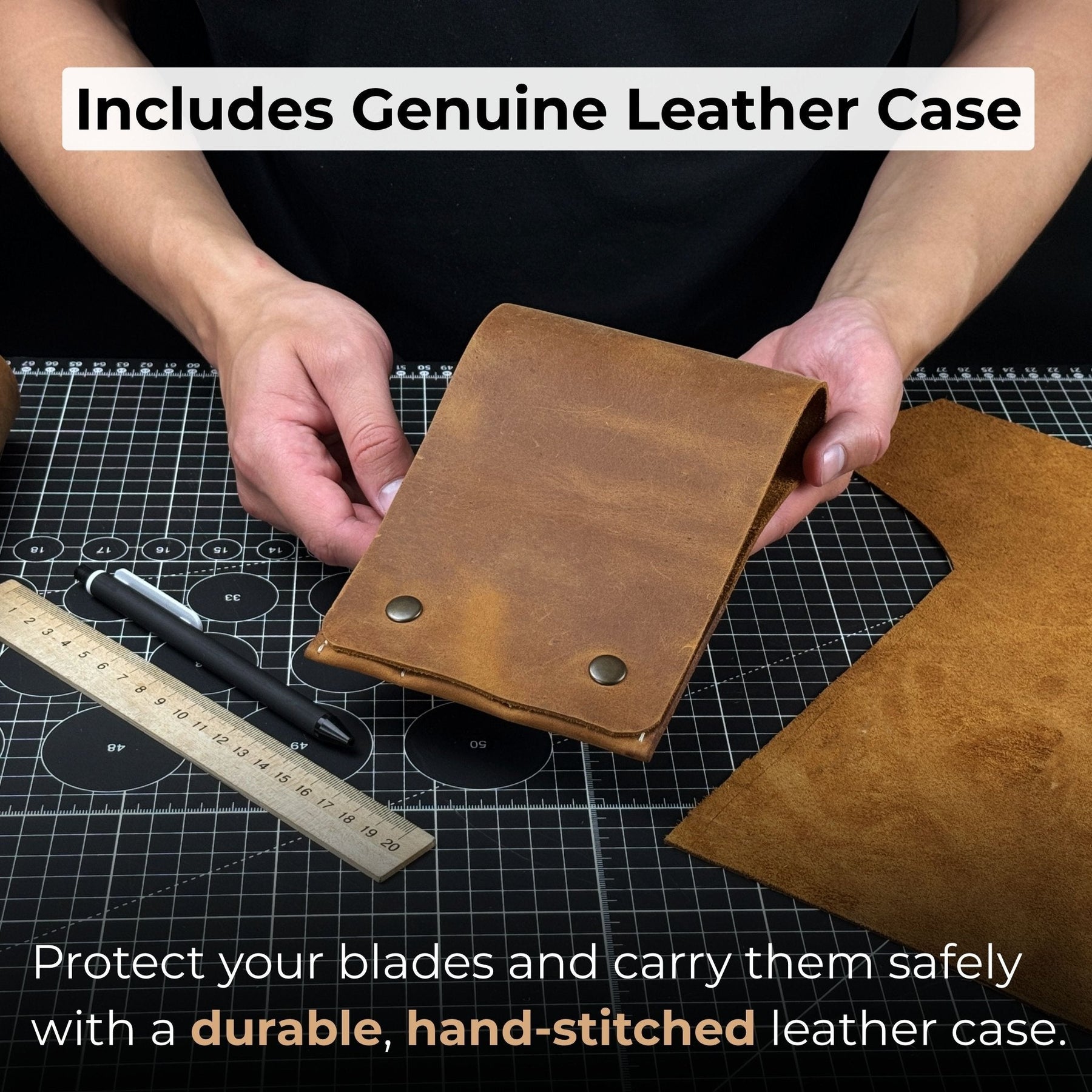 3-Piece Leather Edge Skiver Set