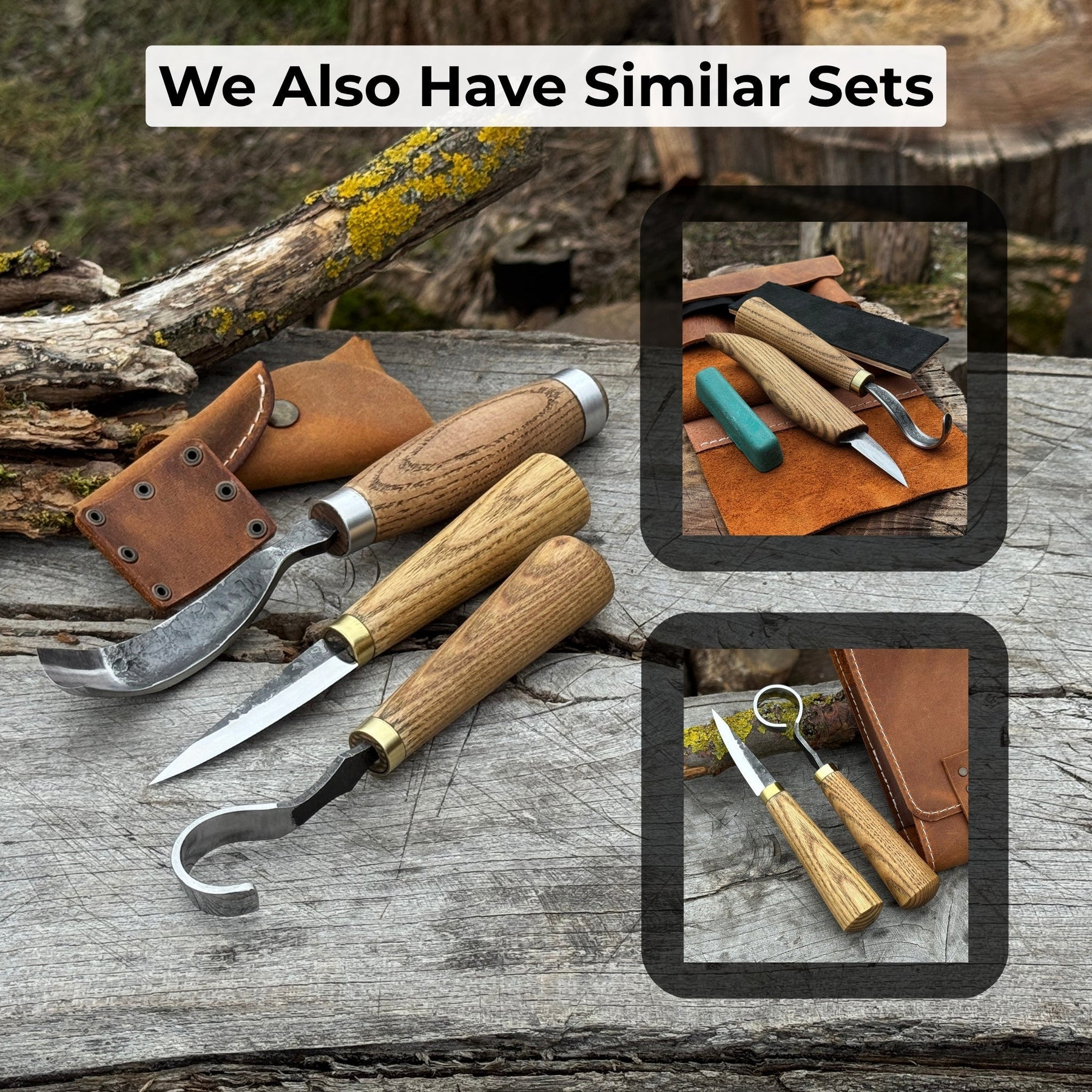 3-Piece Spoon Carving Tool Set
