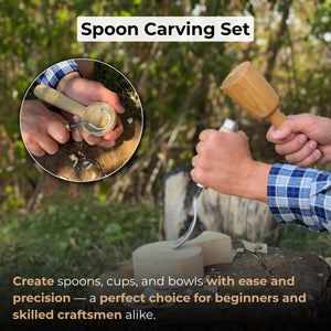 3-Piece Spoon Carving Tool Set