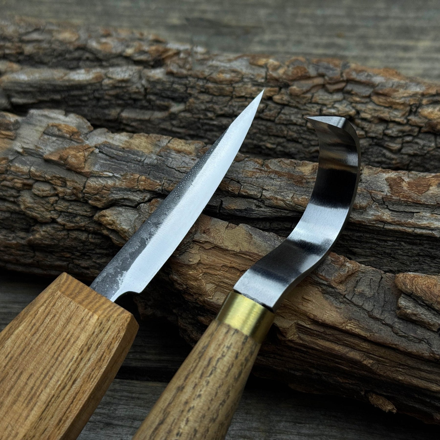3-Piece Spoon Carving Tool Set with Leather Strop