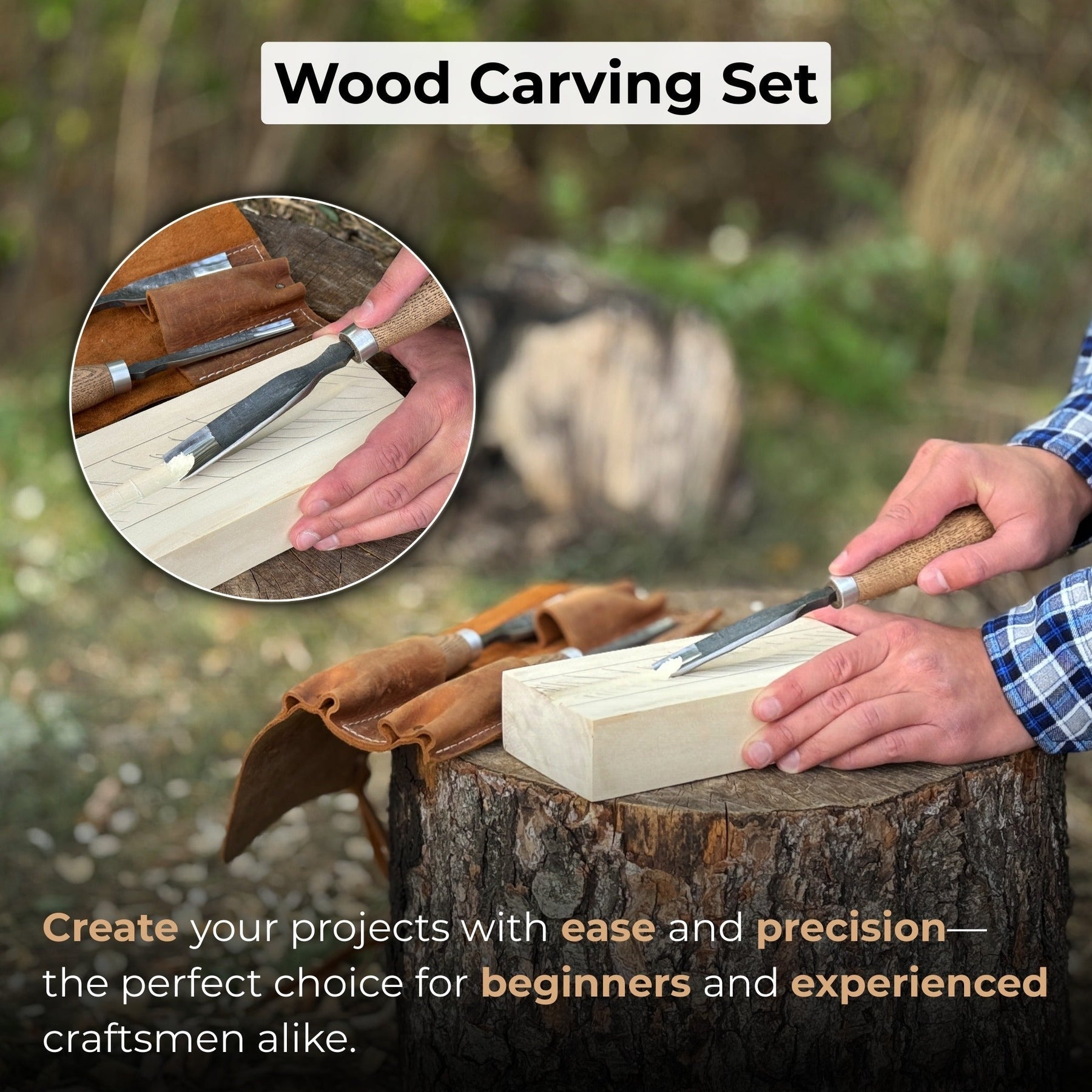 3-Piece Straight Rounded Chisel Set