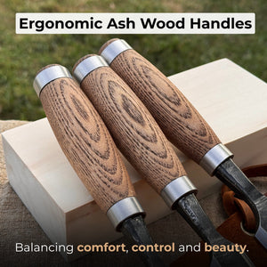 3-Piece Wood Carving Chisel Set