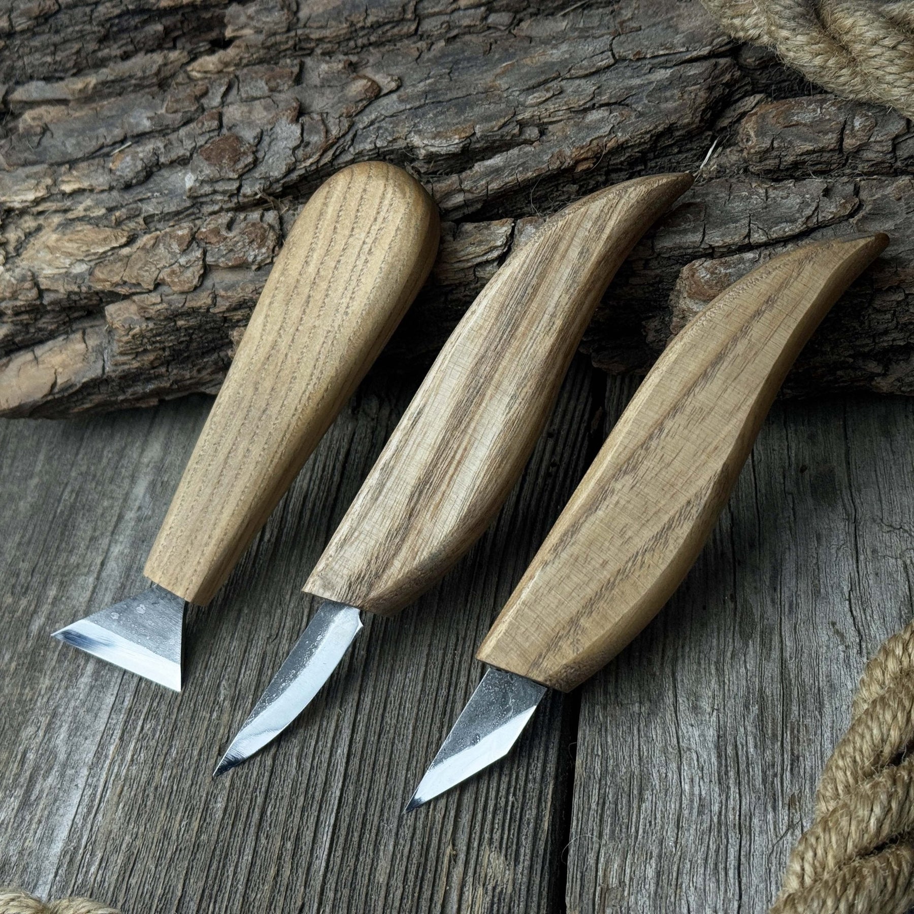 3-Piece Wood Carving Knife Set