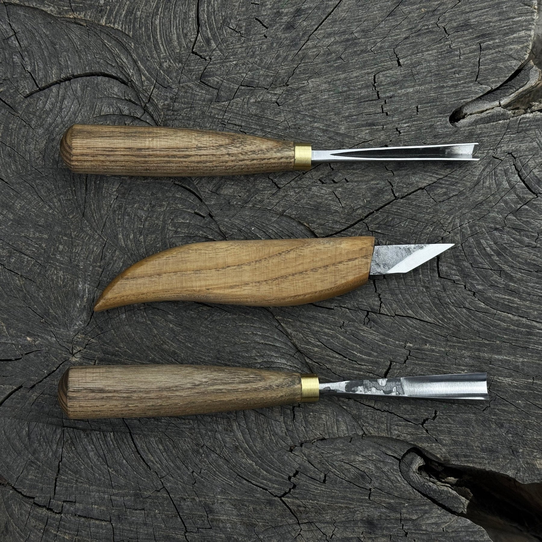 3-Piece Wood Carving Tool Set – For Geometric, Detail & Relief Carving