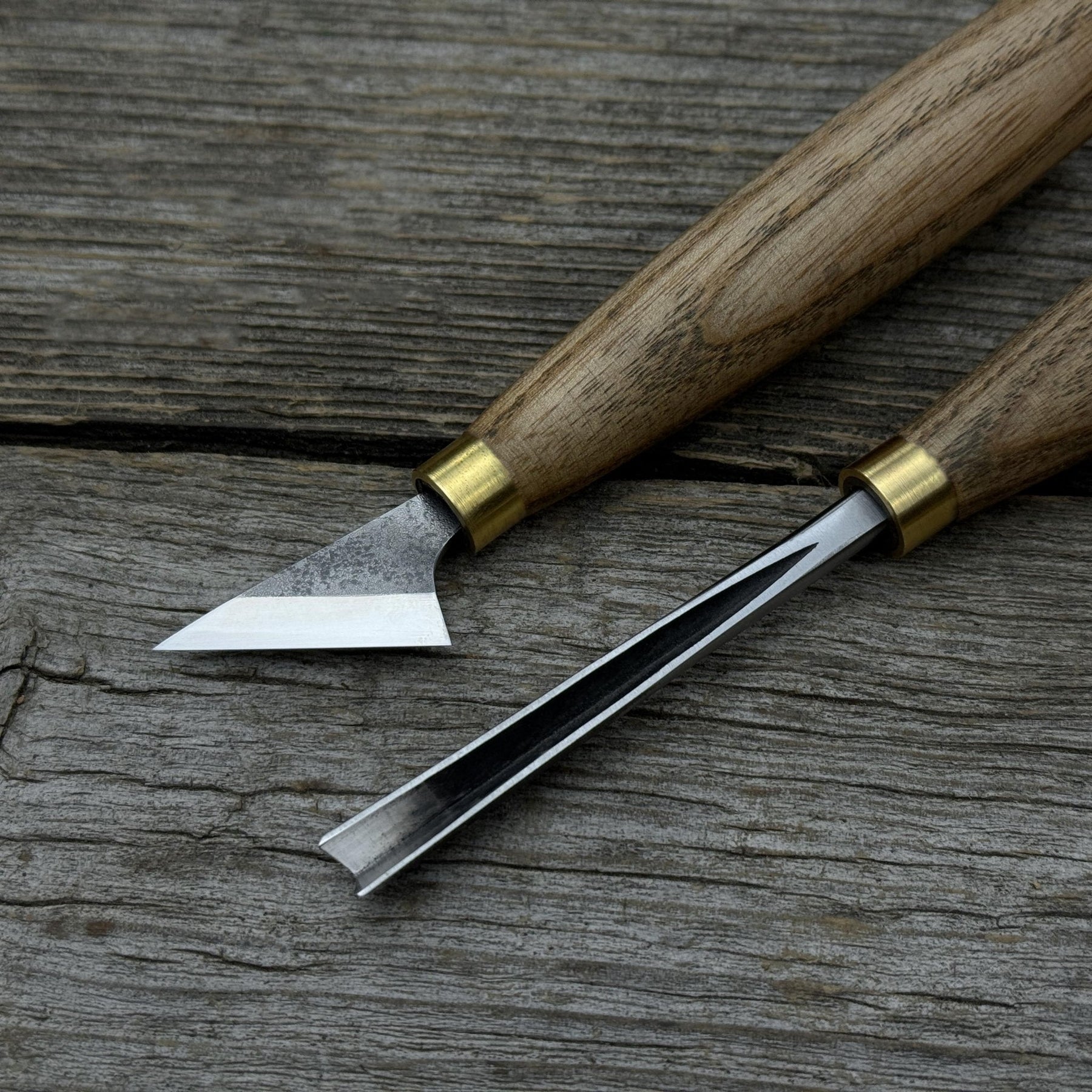 3-Piece Wood Carving Tool Set with Leather Case
