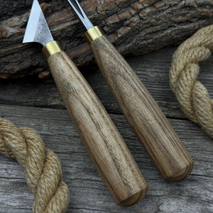 3-Piece Wood Carving Tool Set with Leather Strop