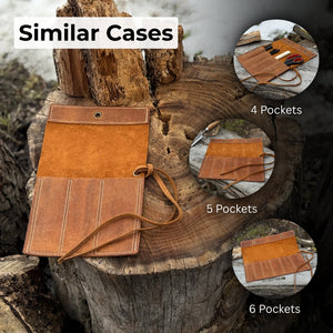 3 Pocket Leather Chisel Roll