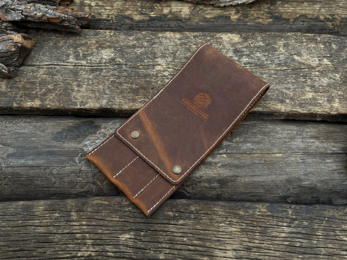 3 Pocket Leather Tool Case by Sharky Forged Steel Tools — view 2