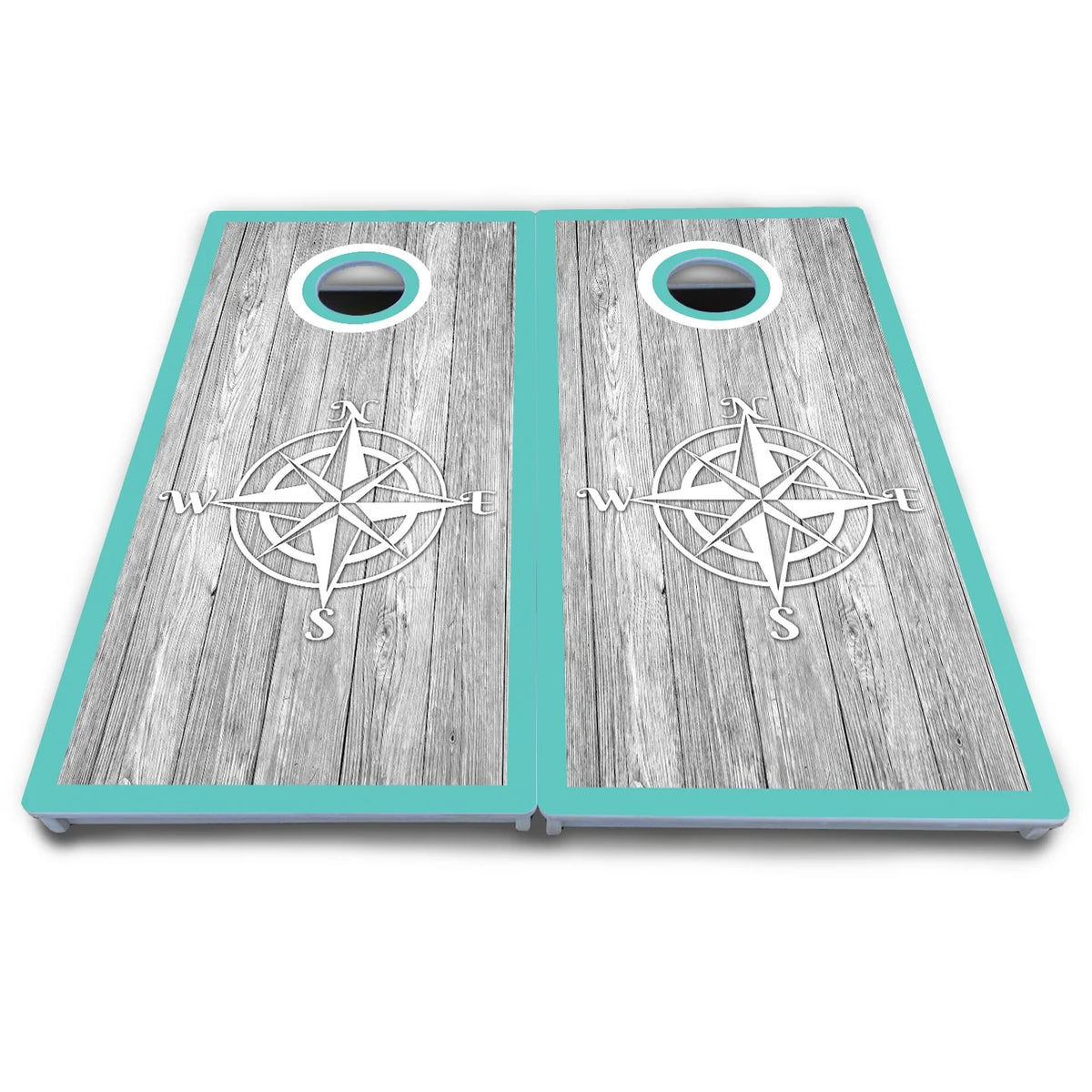 Anchor & Compass Cornhole Boards - All Weather Series