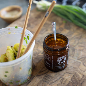 Asheville made black garlic chili crisp